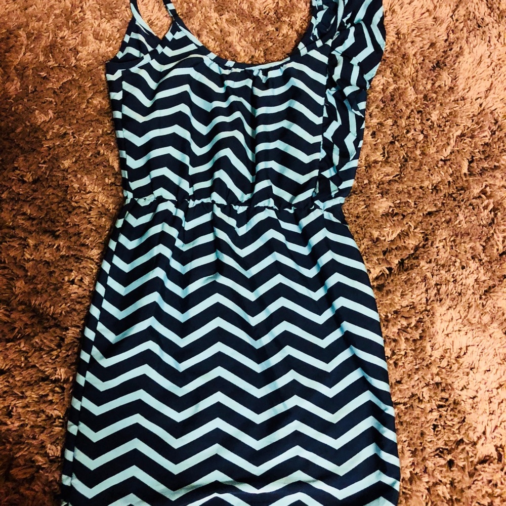 chevron mini dress